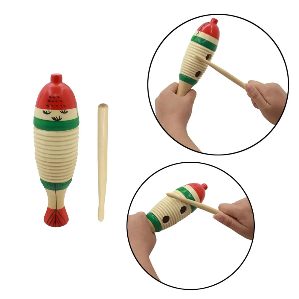 Musical Instrument Game - Деревянная музыкальная игрушка-рыбка Орф, ударный инструмент,