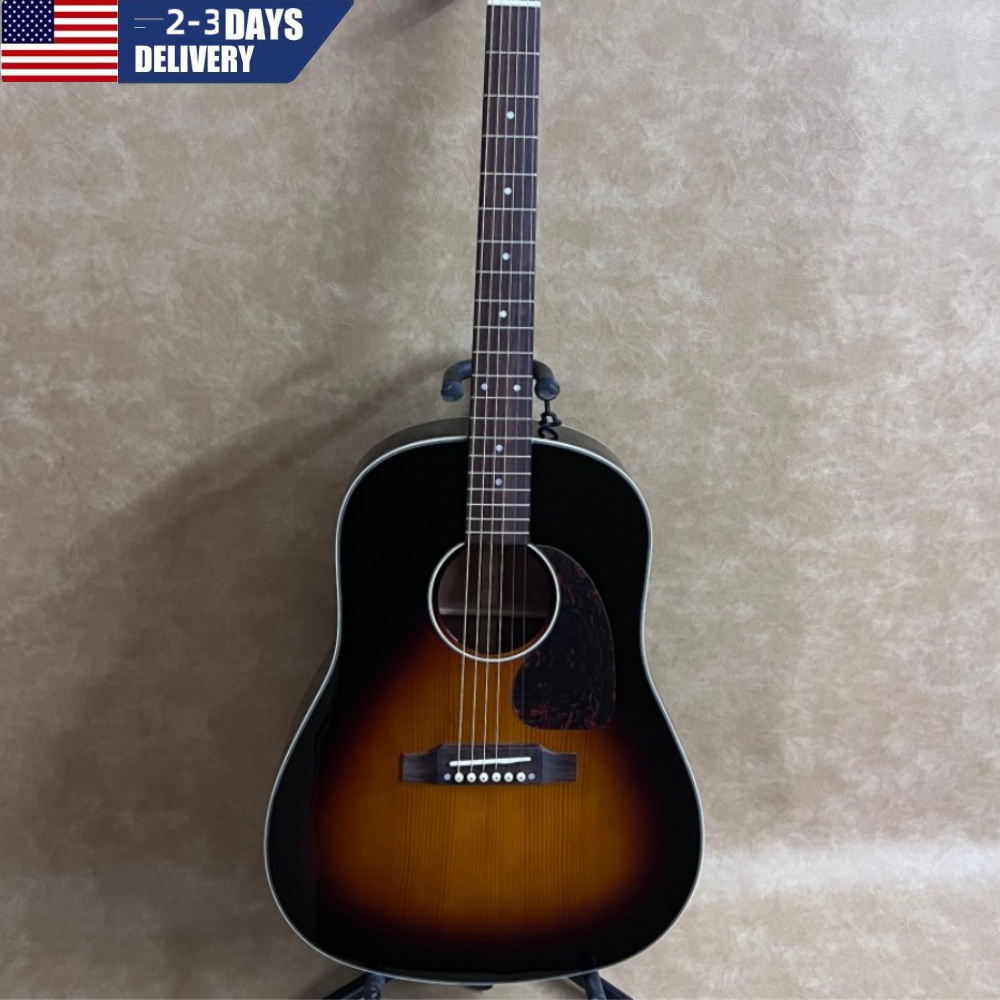 Musical Instrument For Beginners - Горячая распродажа: Акустическая гитара J-45 Sunburst,