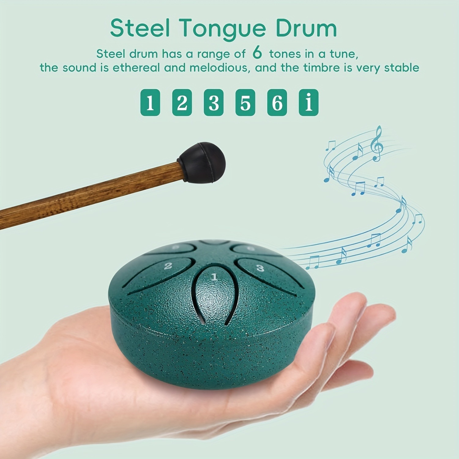 Musical Instrument For Beginners - 3-дюймовый стальной барабан для языка —