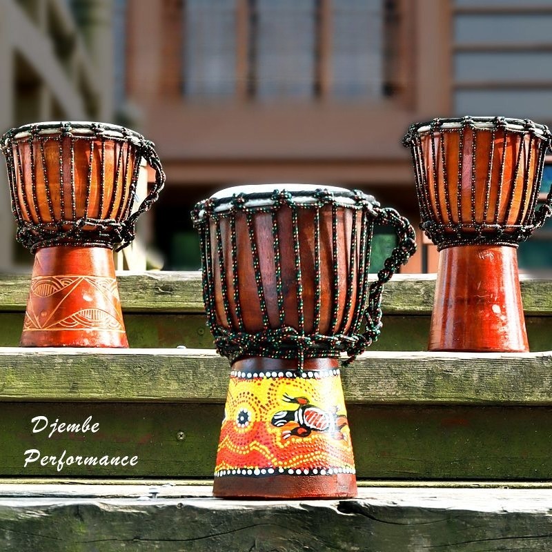 Musical Instrument Percussion - Детский портативный африканский барабан джембе из