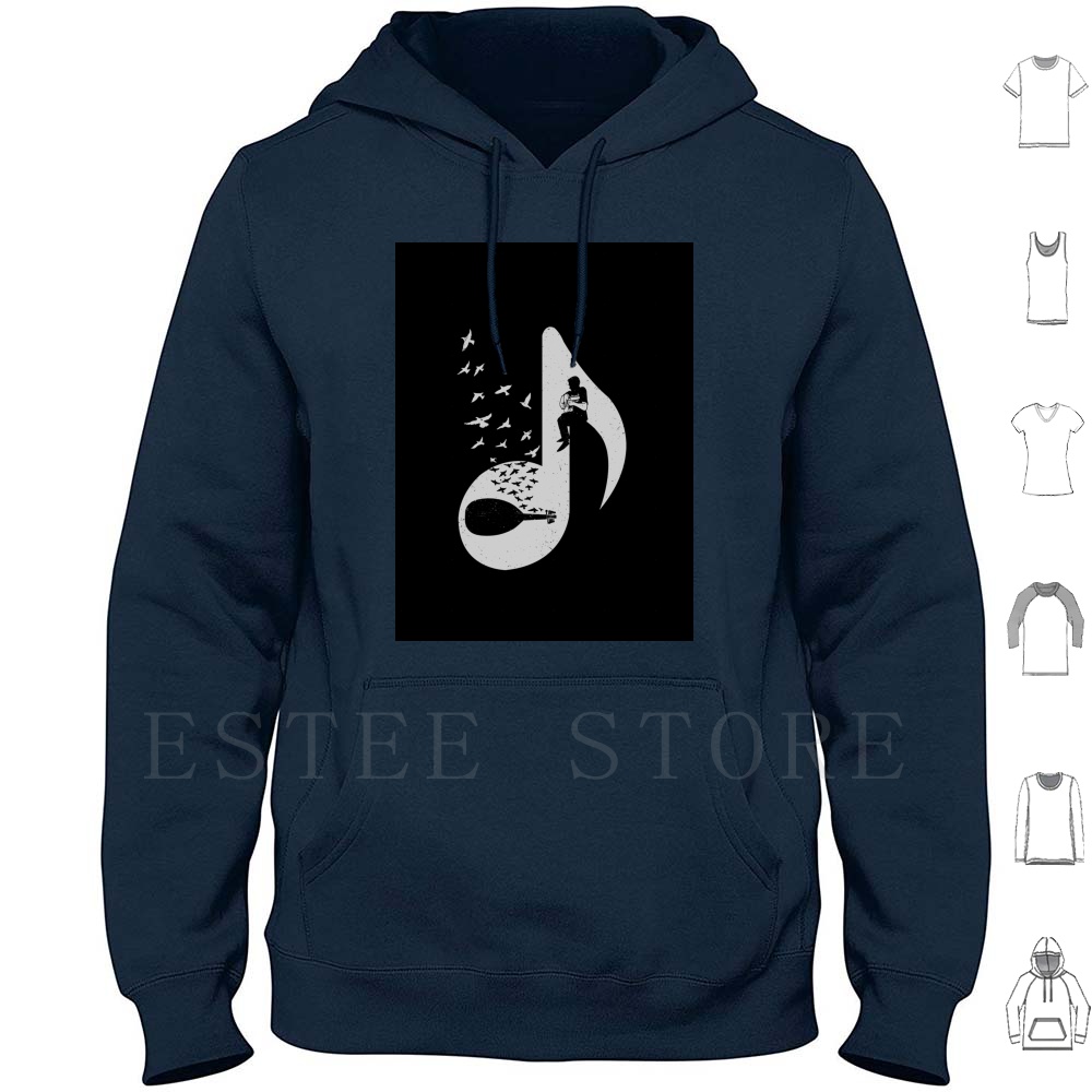 Musical Instrument Oud - Толстовка с музыкальной нотой и длинным